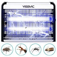 YISSVIC Lámpara Antimosquitos Eléctrico Lámpara Mata Insectos Eléctrico 20W con Luz UV para Mosquitos- Polillas…